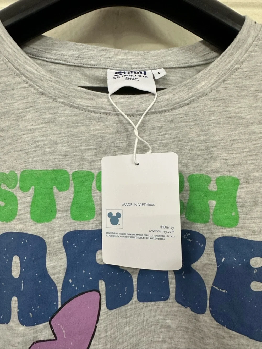 Women’s Disney Stitch Market Grey Tee - skinny dip London - Picture 5 of 6